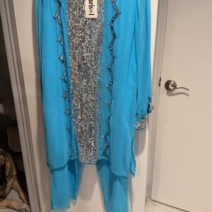 Elegant Blue Women's Pantsuit by Marisol